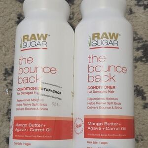 Raw Sugar The Bounce Back Conditioner - White and Orange 2 Pack